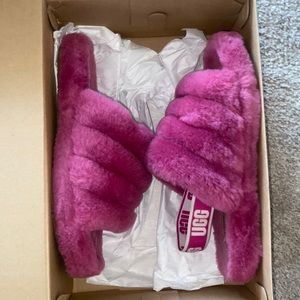 Pink UGG slides